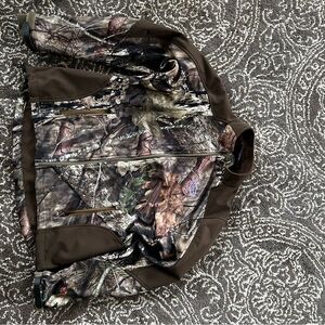M Vintage Mossy Oak Camo Zip Up Workwear jacket
